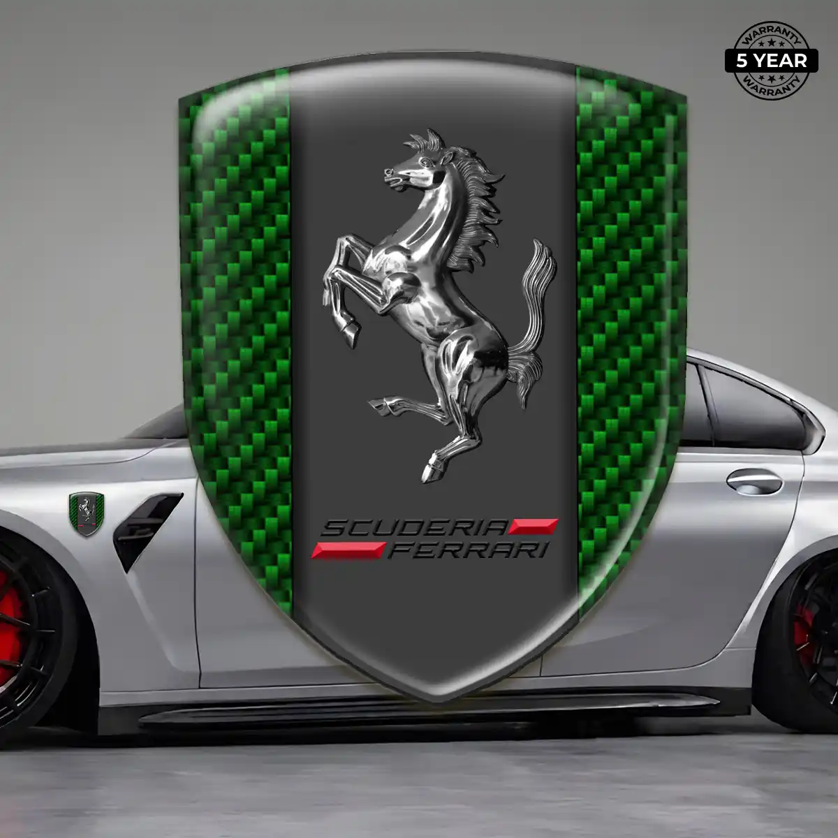 Ferrari Vehicle Logo Sticker Sleek Style
