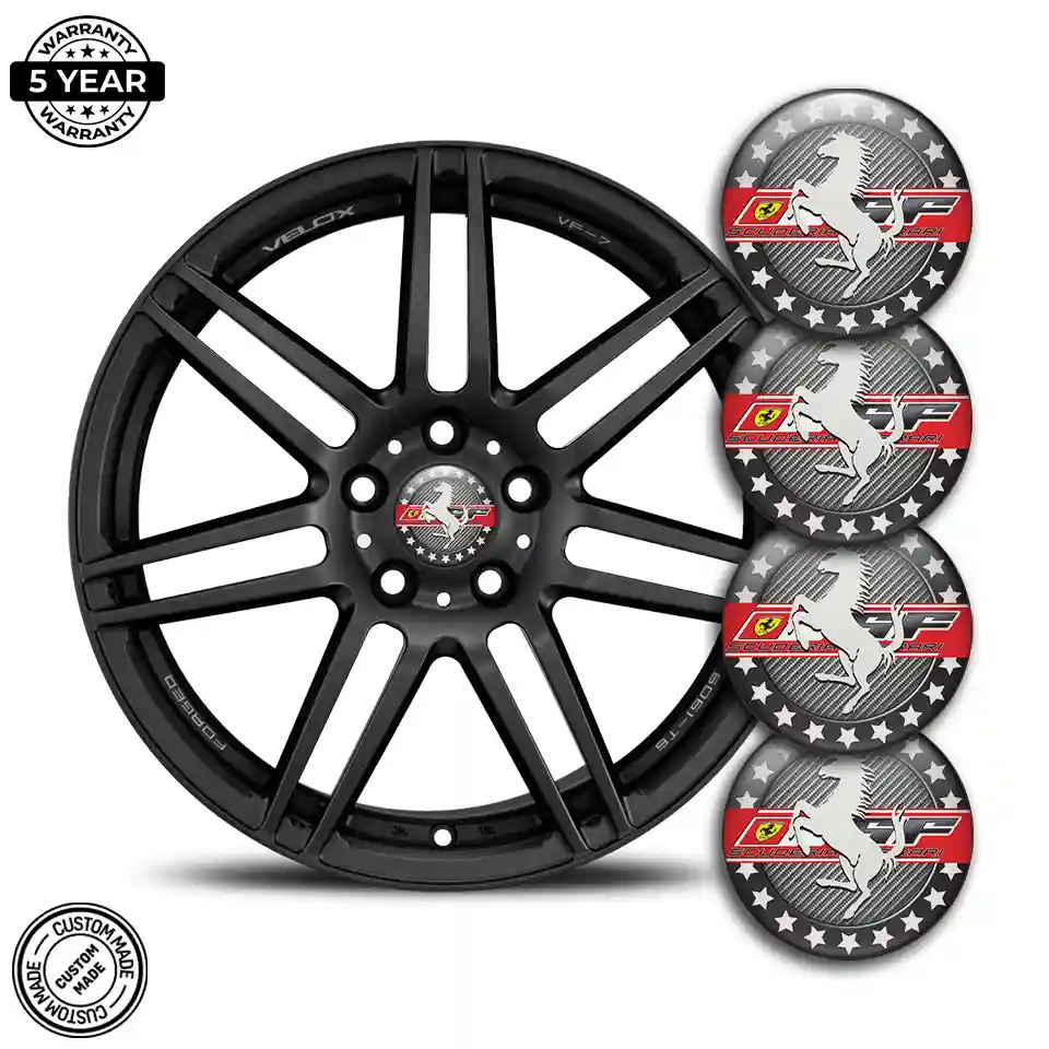 Ferrari Wheel Emblem Self-Adhesive Luxury Edition