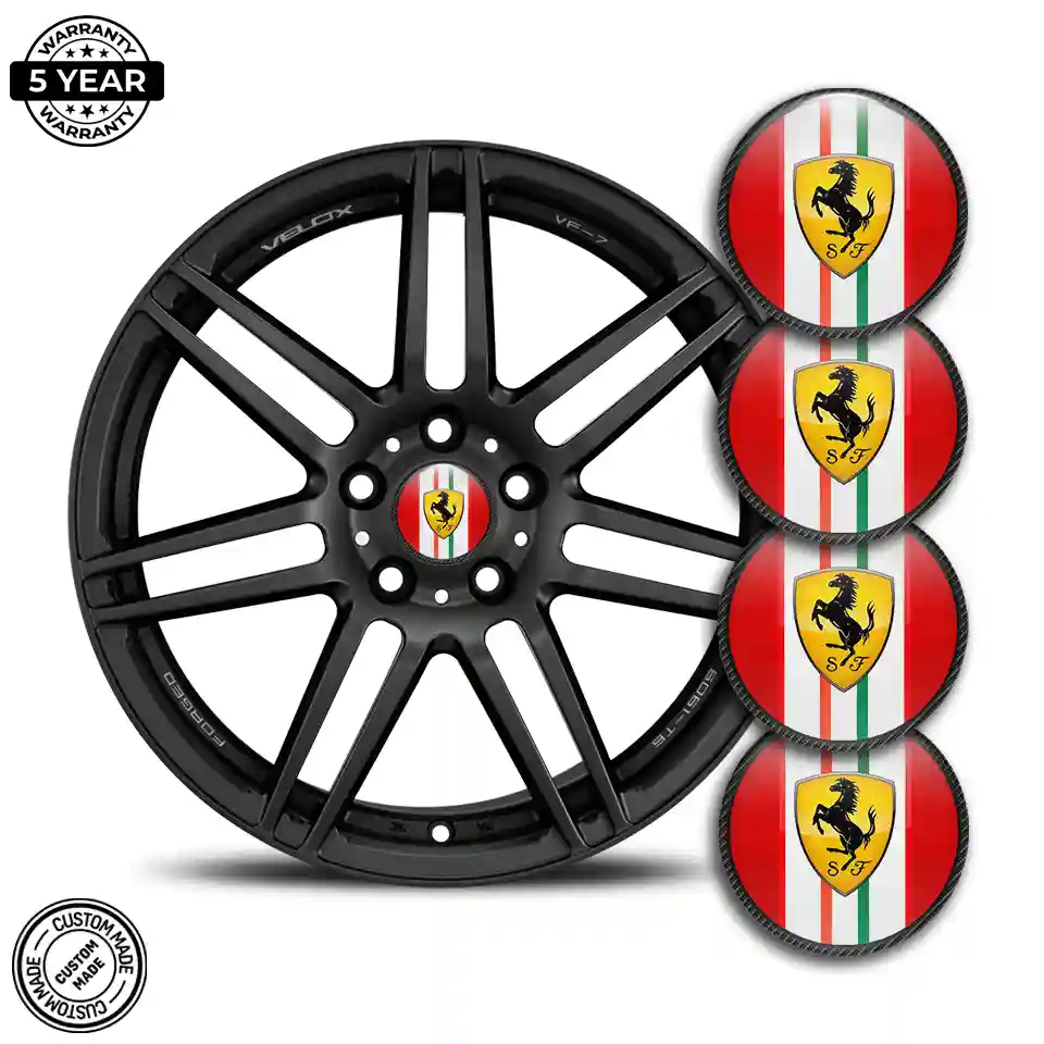 Ferrari Wheel Emblems High Quality