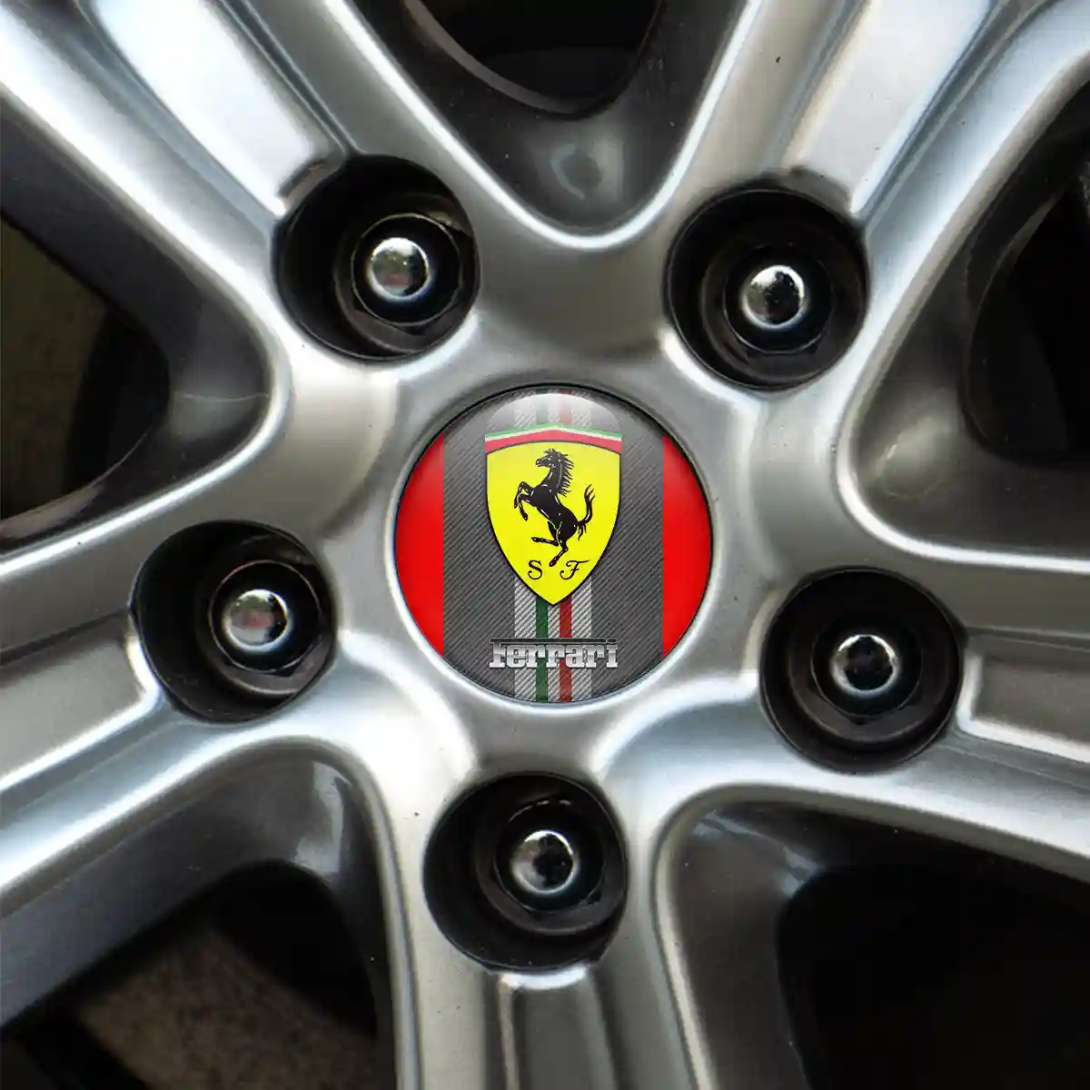 Ferrari Wheel Emblems Premium Edition