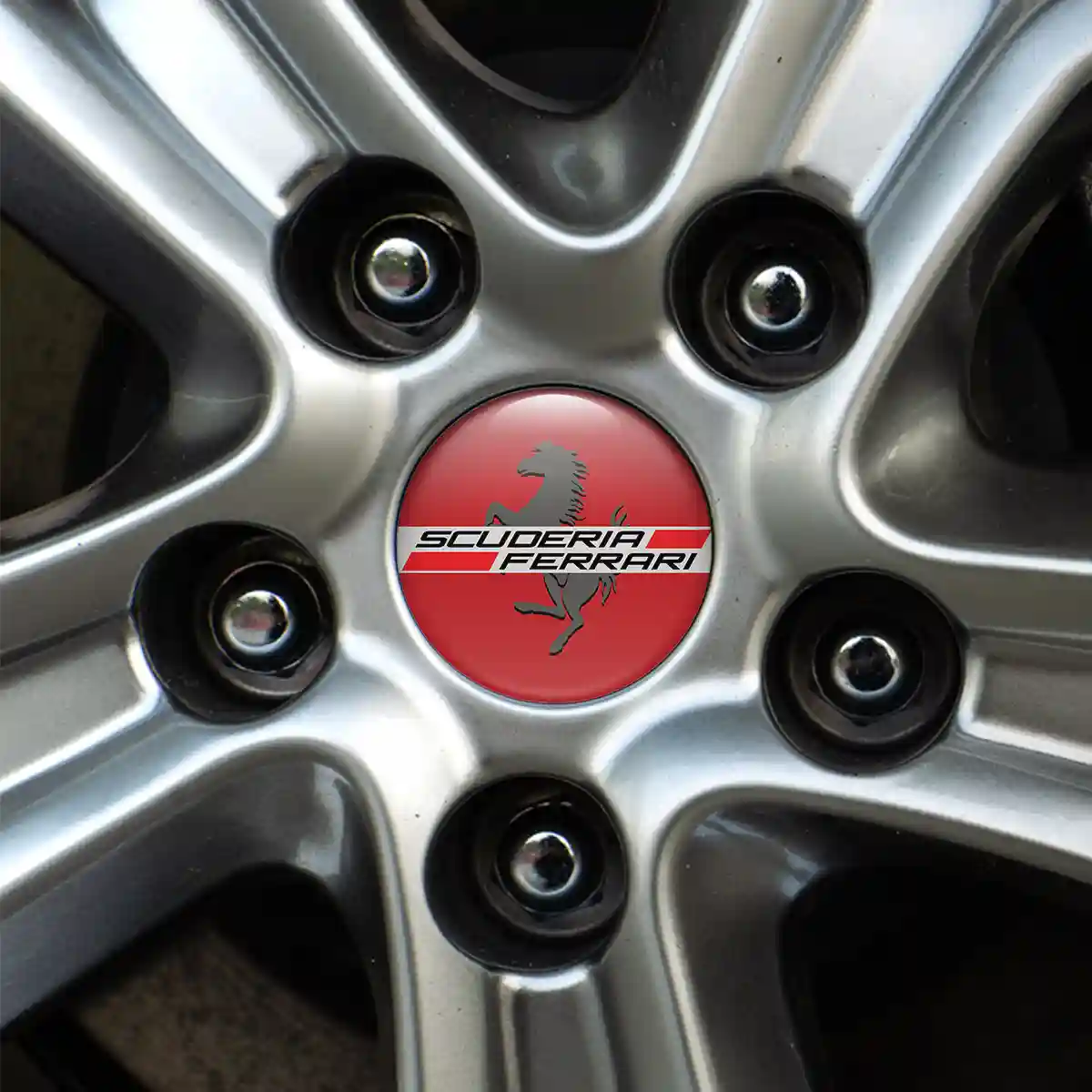 Ferrari Wheel Emblems Premium Resin
