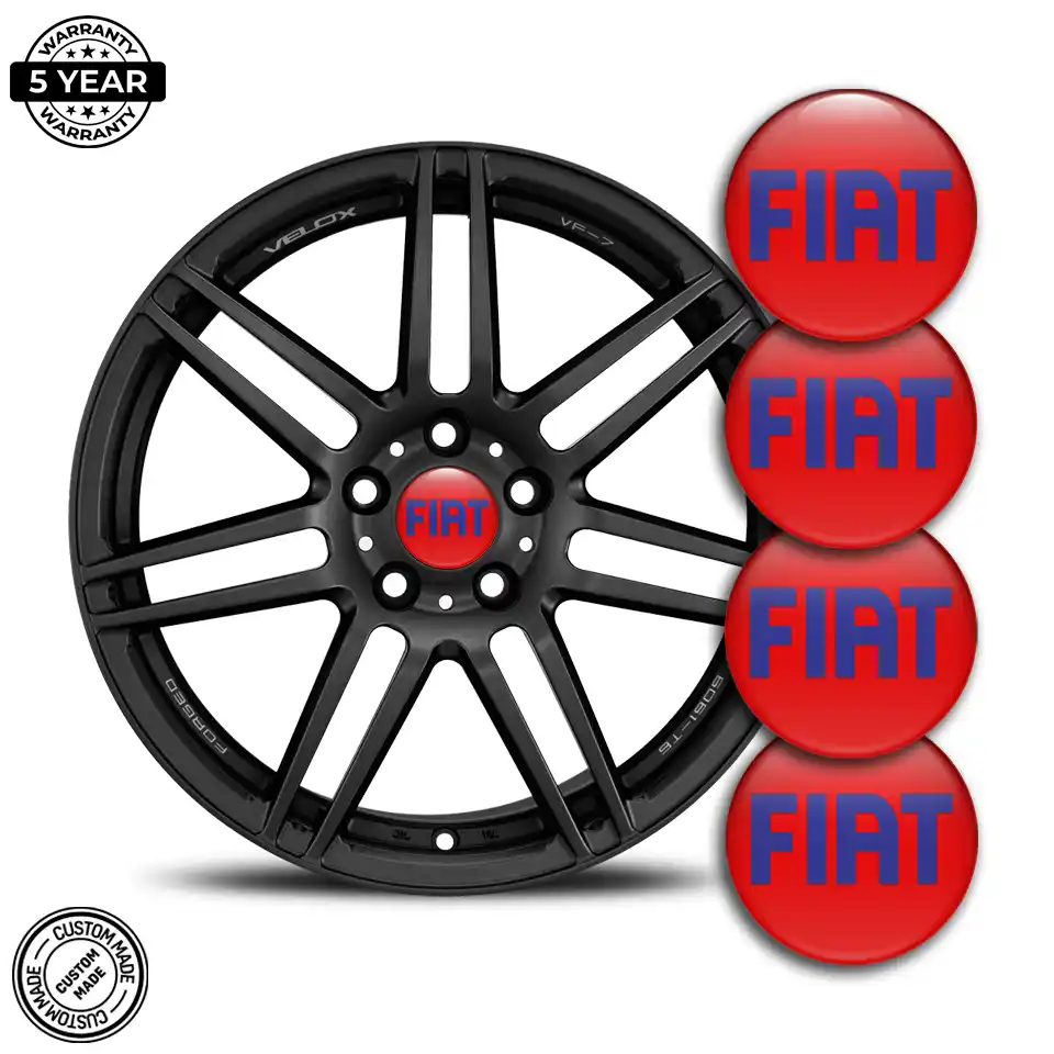 Fiat Badge Emblems Center Cap Luxury Edition