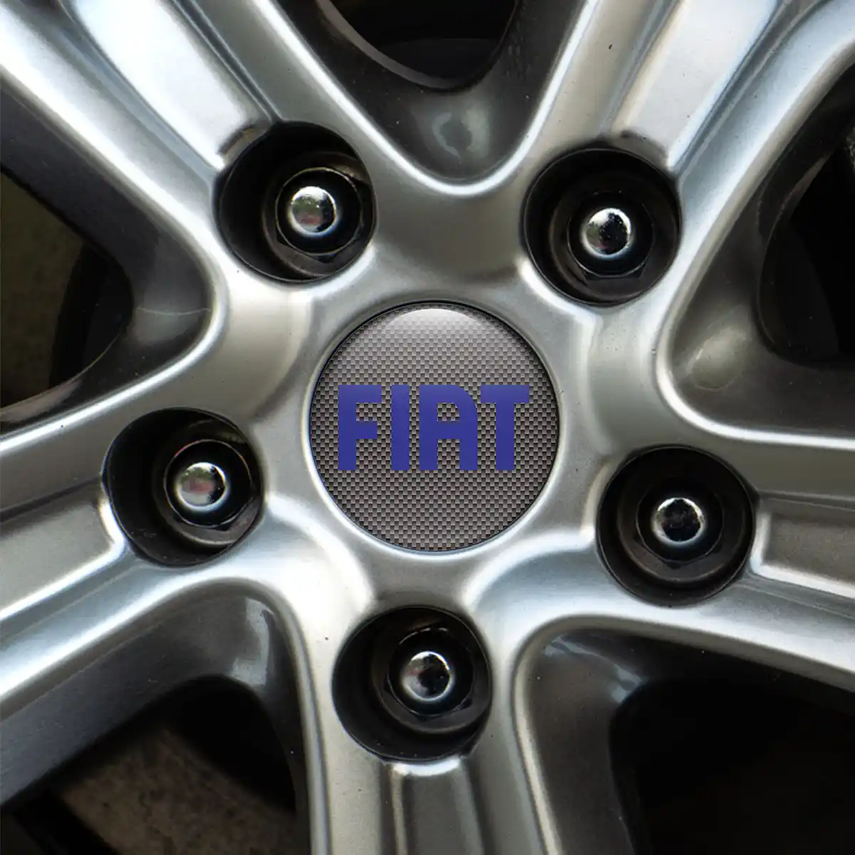 Fiat Domed Emblem Self-Adhesive Interior Design