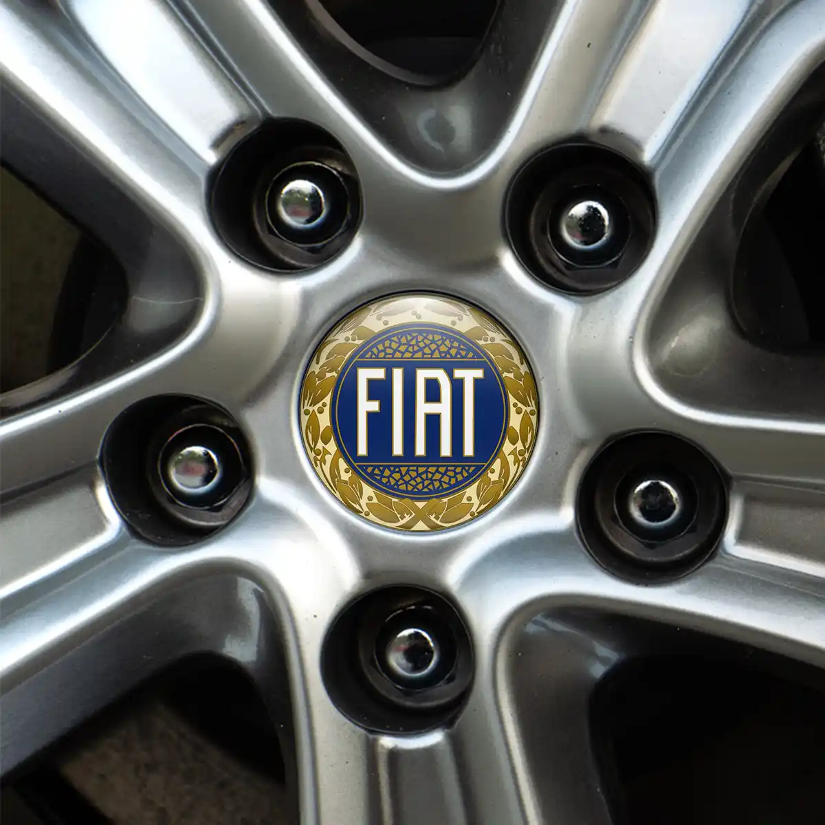 Fiat Domed Emblem Self-Adhesive Premium Edition