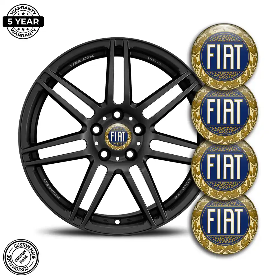 Fiat Domed Emblem Self-Adhesive Premium Edition