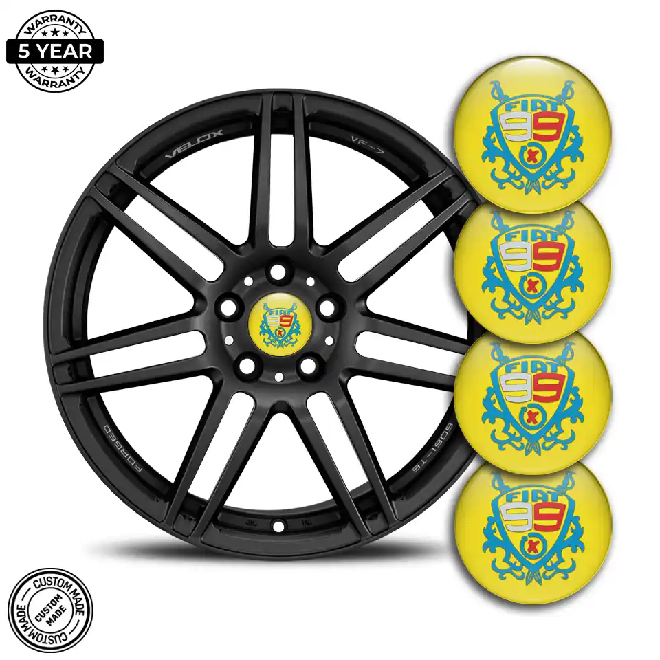 Fiat Domed Sticker High Quality