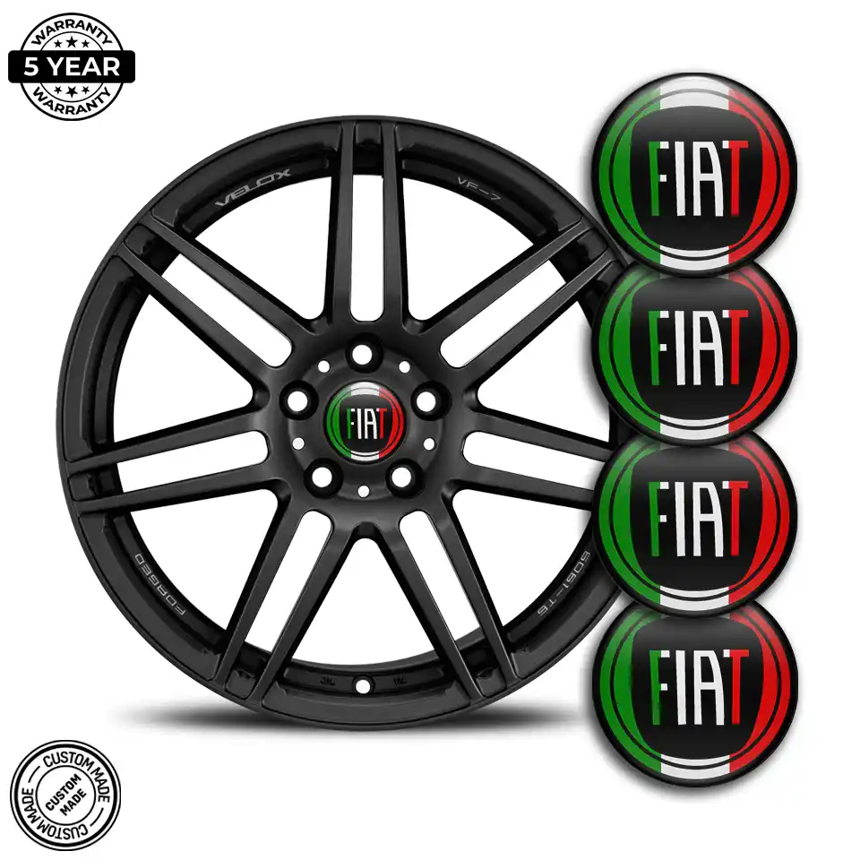 Fiat Domed Sticker Self-Adhesive High Quality