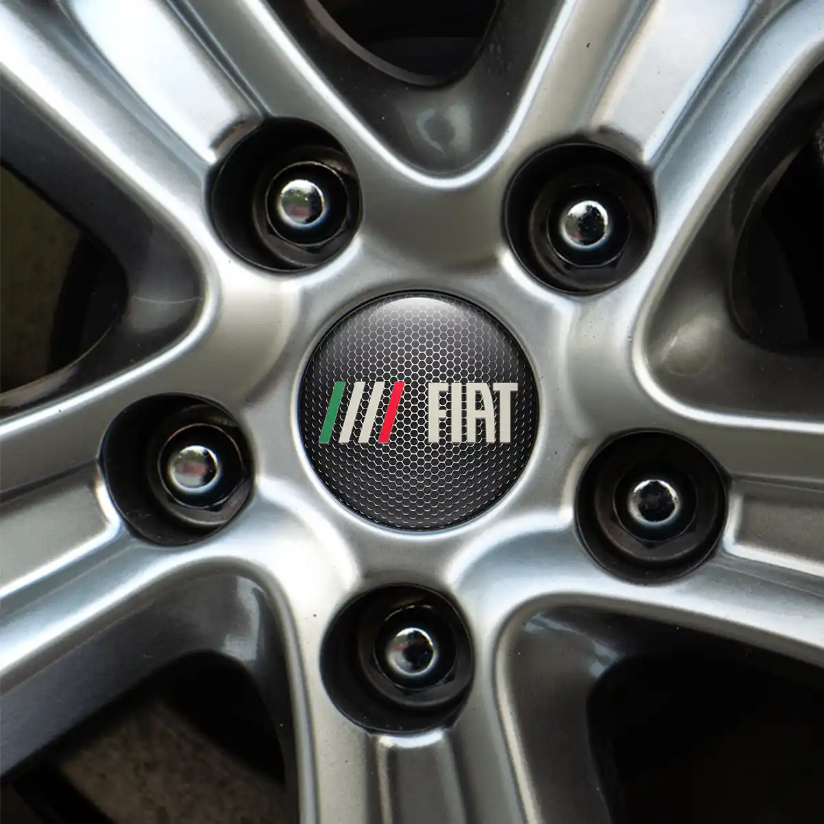 Fiat Domed Sticker Self-Adhesive Interior Design