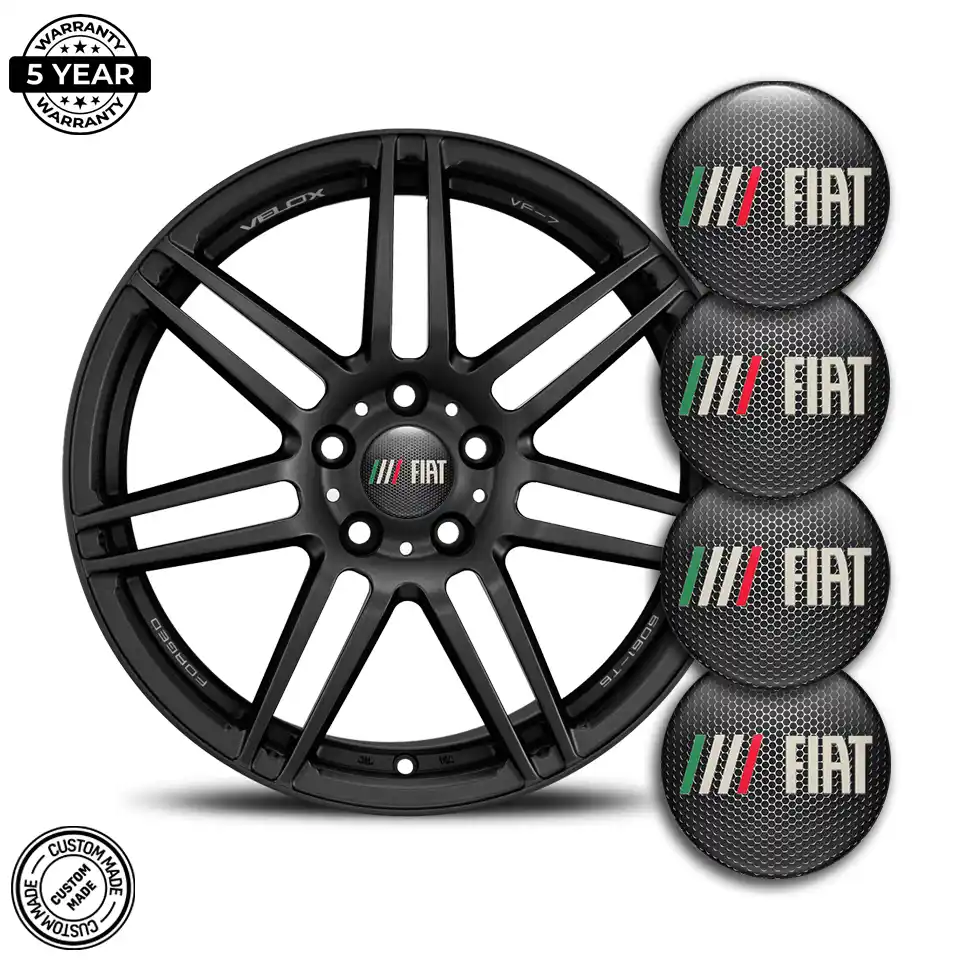 Fiat Domed Sticker Self-Adhesive Interior Design