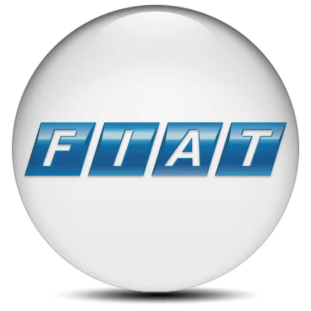 Fiat Domed Sticker Self-Adhesive Premium Edition