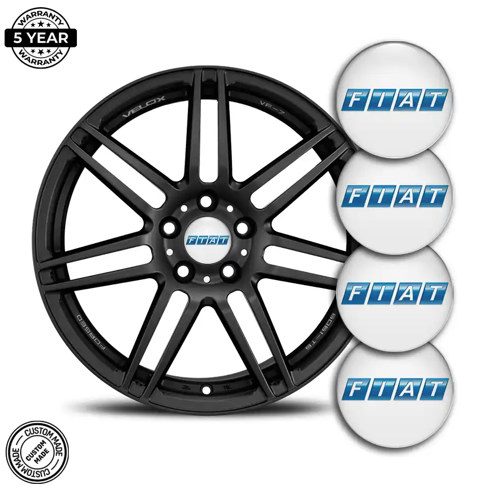 Fiat Domed Sticker Self-Adhesive Premium Edition