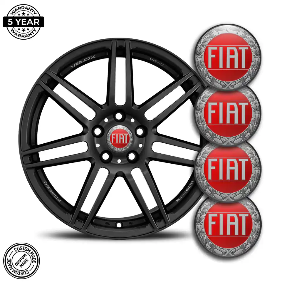 Fiat Emblem Badge Self-Adhesive Interior Design