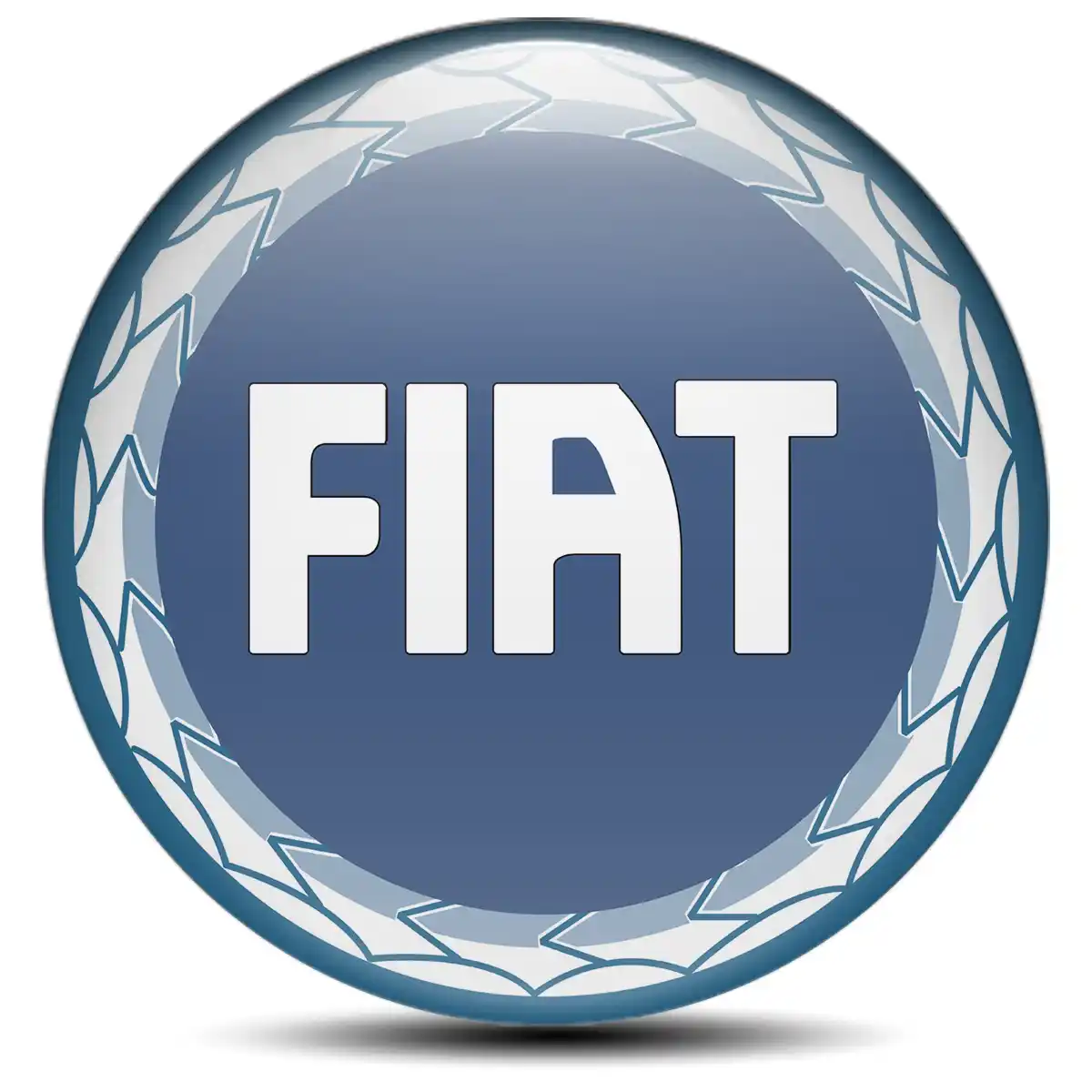 Fiat Emblem Badge Self-Adhesive Premium Edition