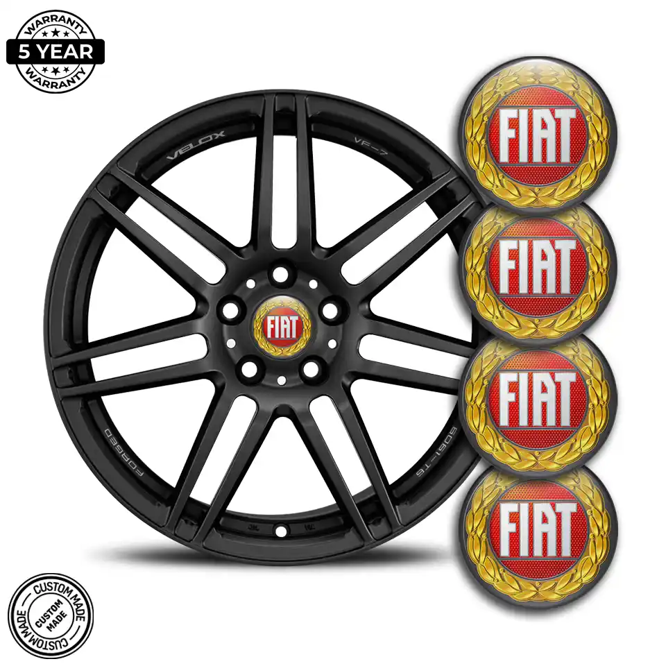 Fiat Emblem Badge Self-Adhesive Stylish Design