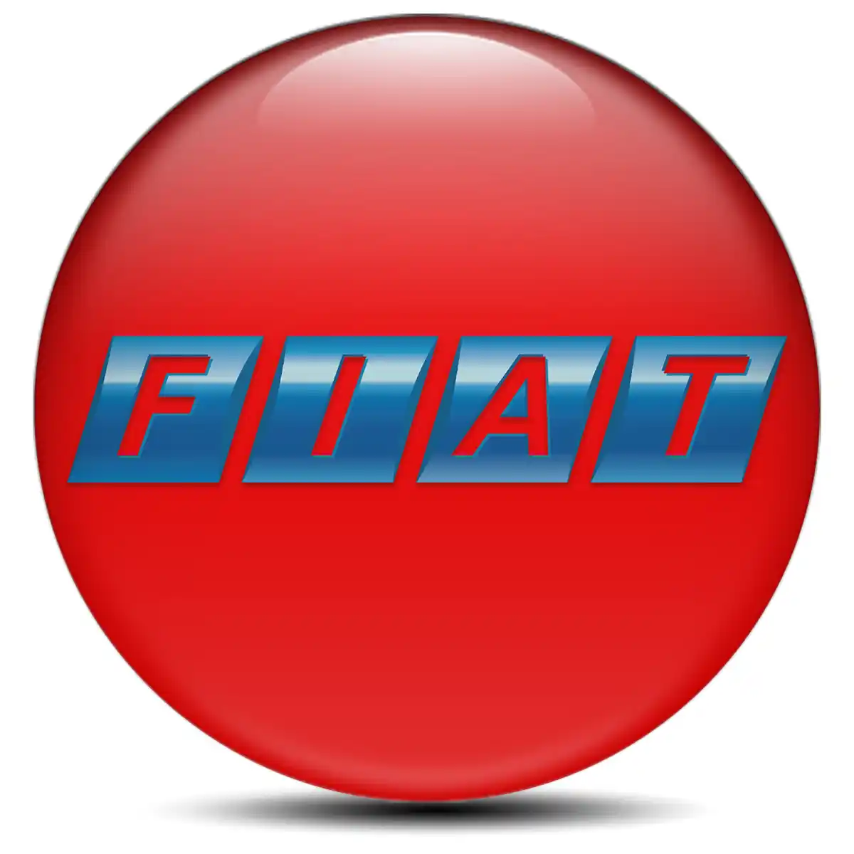 Fiat Emblem Center Hub Cap Self-Adhesive Stylish Design