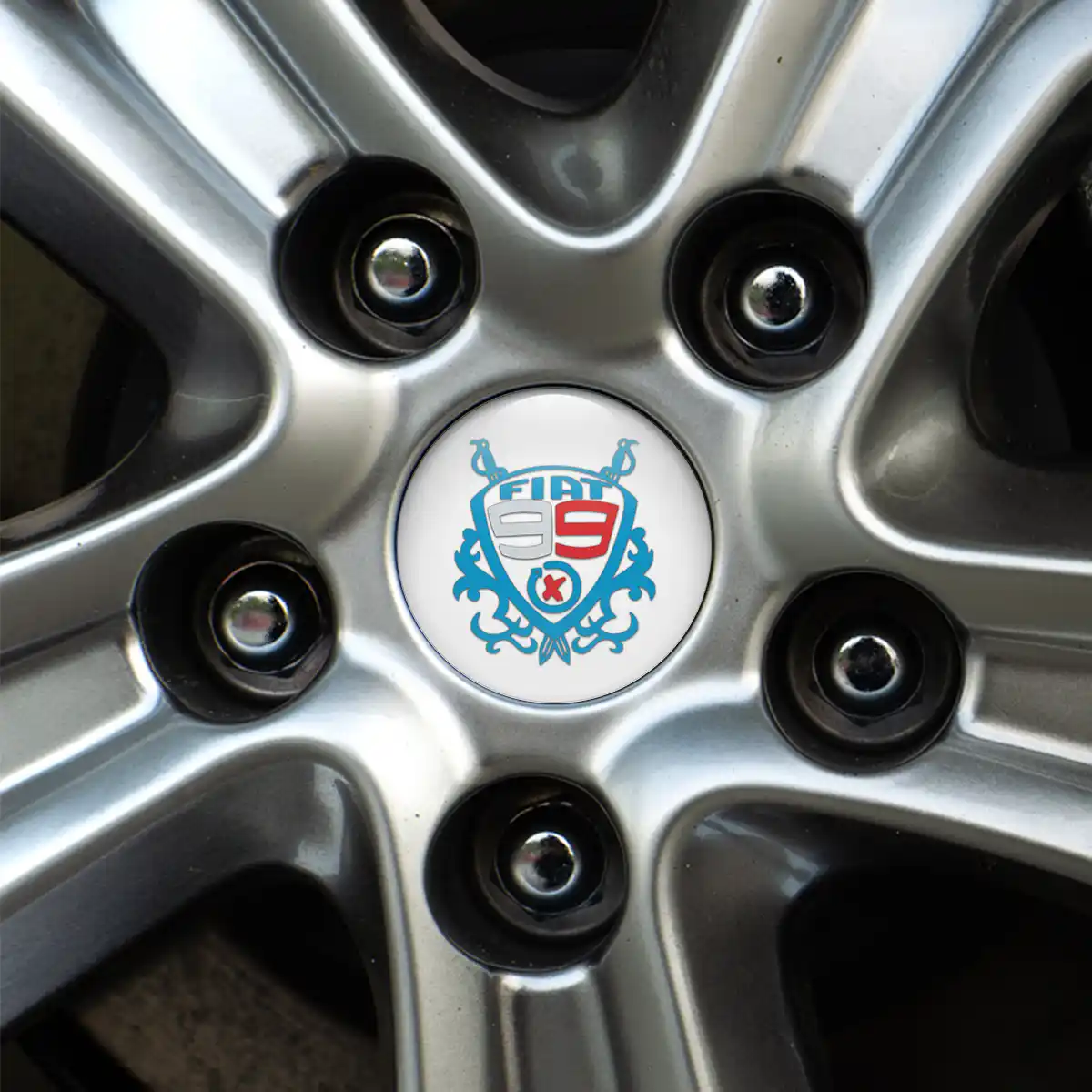 Fiat Logo Emblem Self-Adhesive High Quality