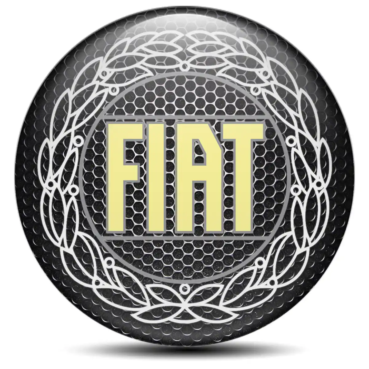 Fiat Logo Emblem Self-Adhesive Premium Resin