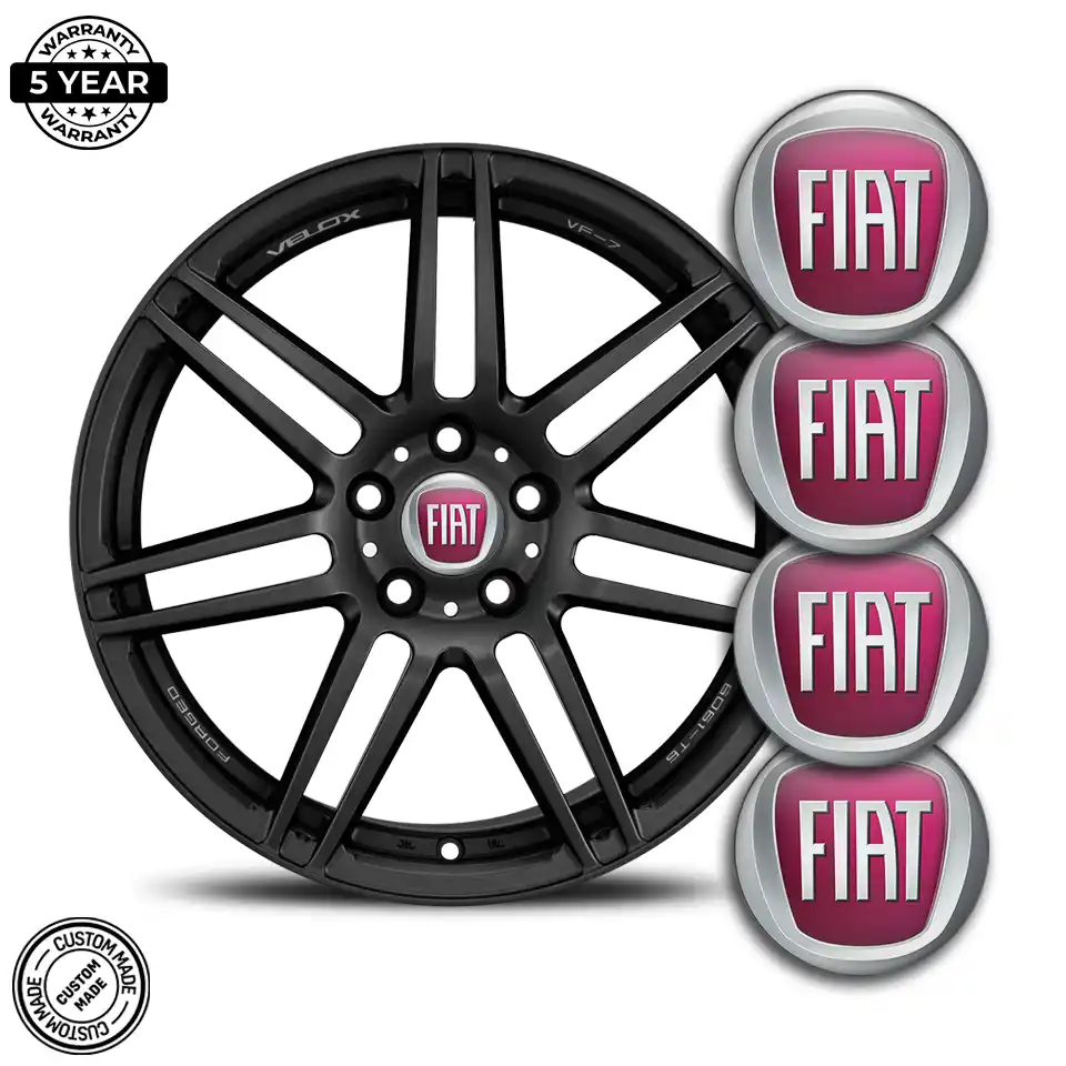 Fiat Logo Emblem Self-Adhesive Stylish Design