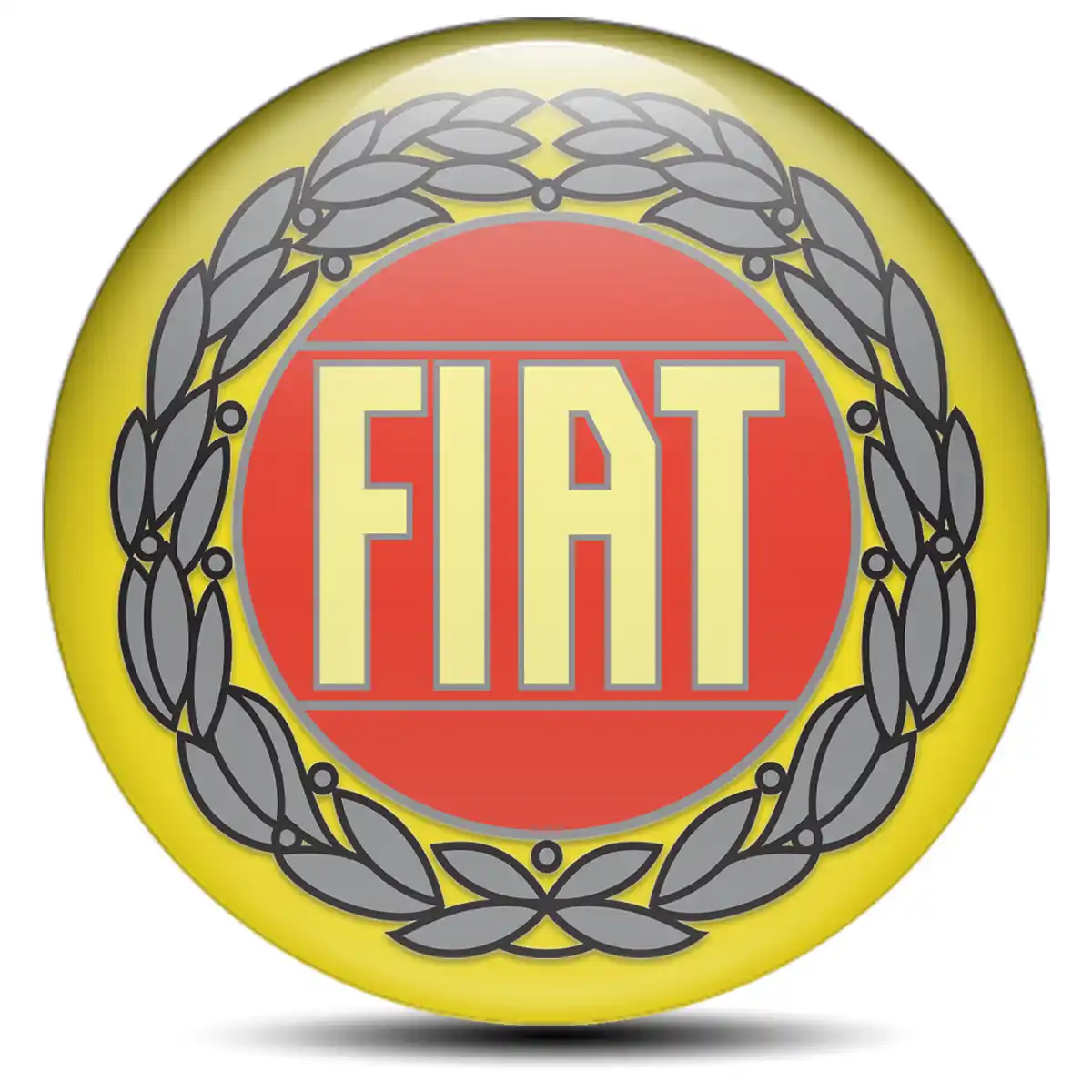 Fiat Logo Silicone Badge Premium Edition