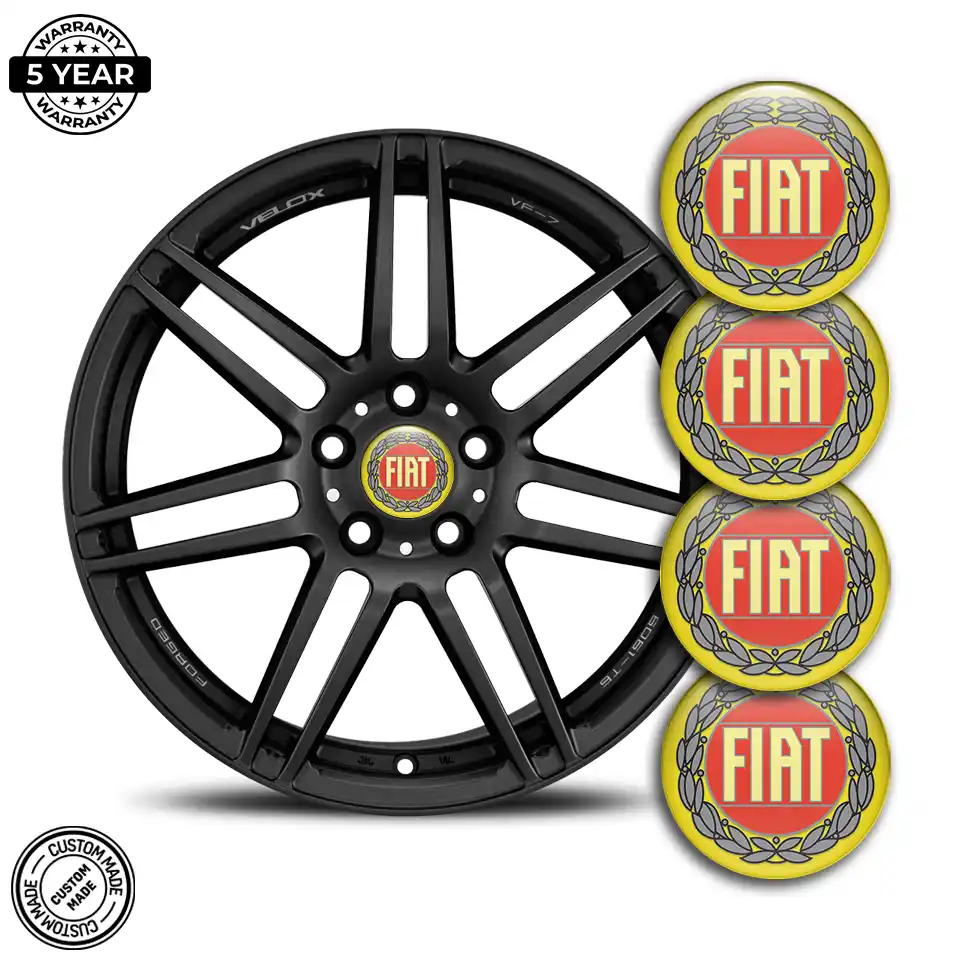 Fiat Logo Silicone Badge Premium Edition