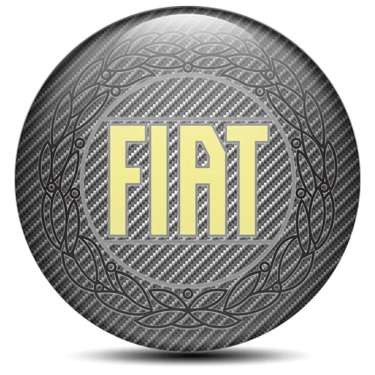Fiat Logo Silicone Badge Premium Quality