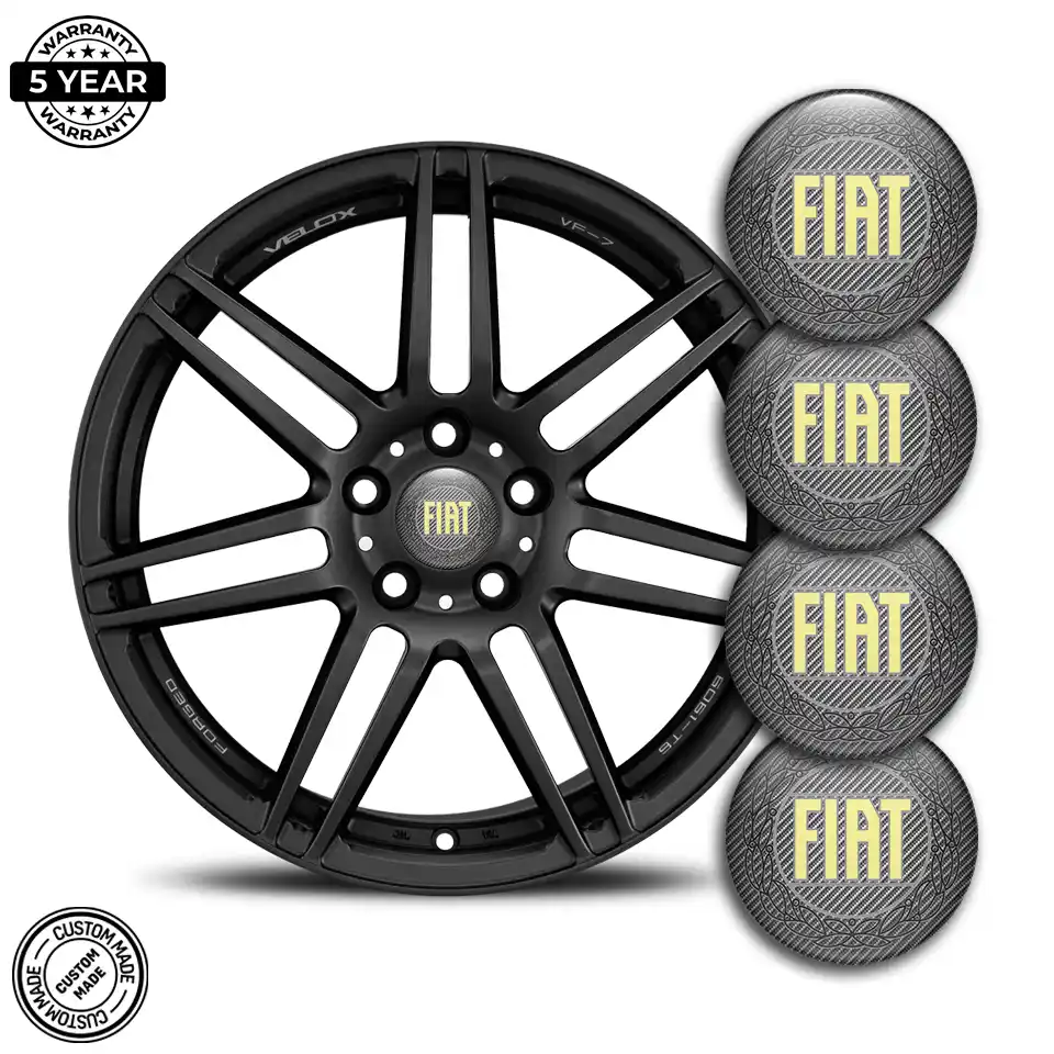 Fiat Logo Silicone Badge Premium Quality