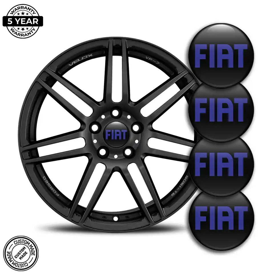 Fiat Logo Silicone Badge Premium Resin