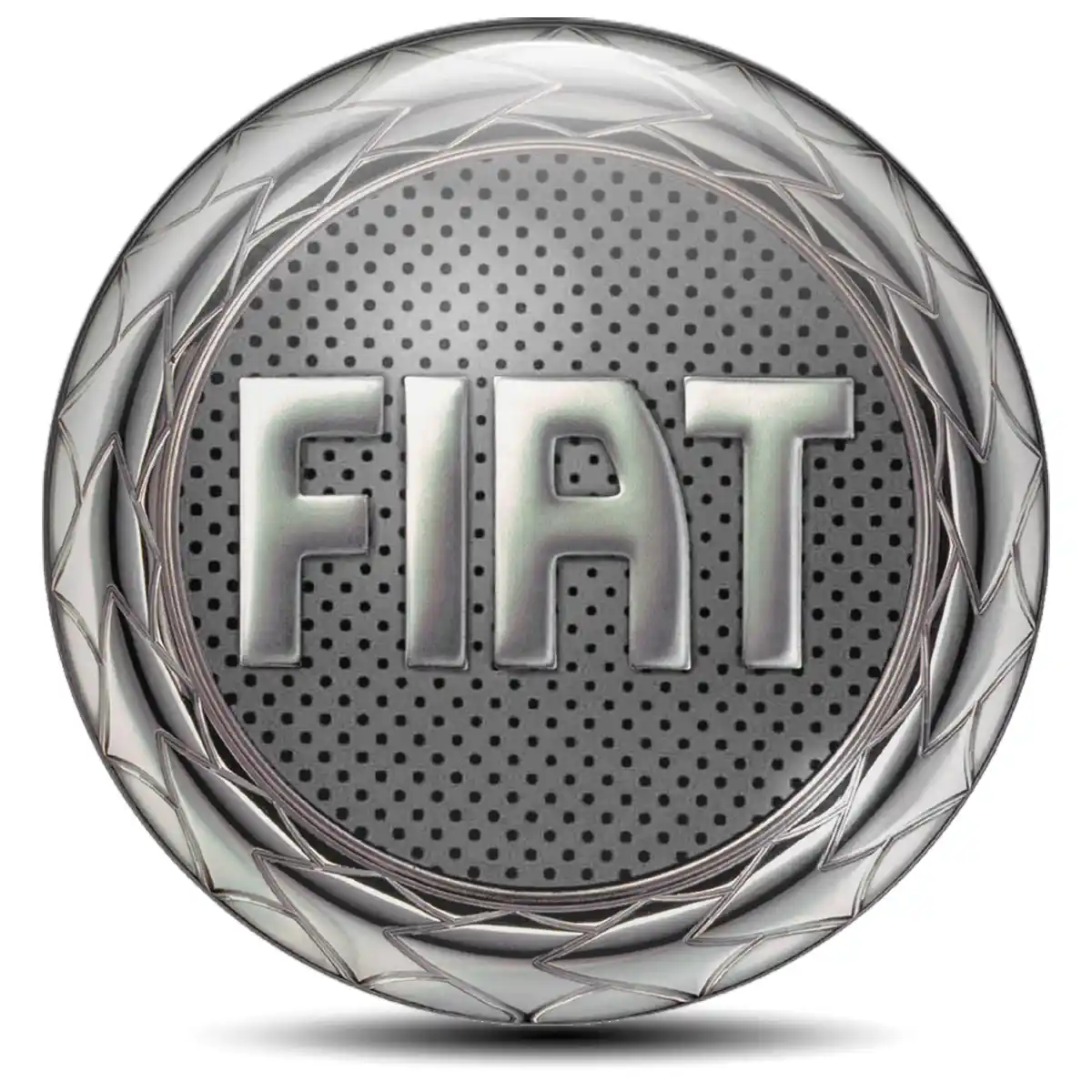 Fiat Logo Silicone Badge Self-Adhesive High Quality