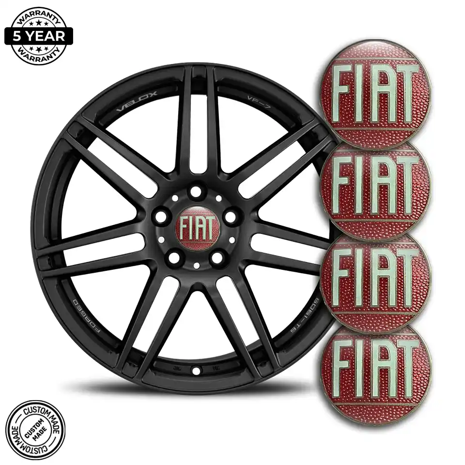 Fiat Logo Silicone Badge Self-Adhesive Limited Edition