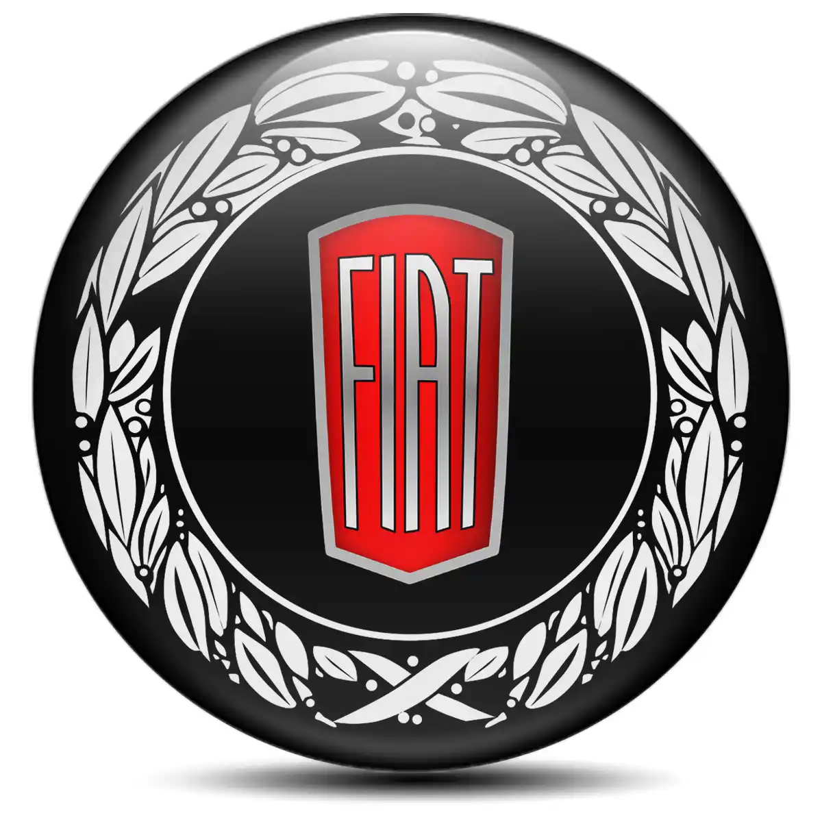 Fiat Logo Silicone Badge Self-Adhesive Premium Quality