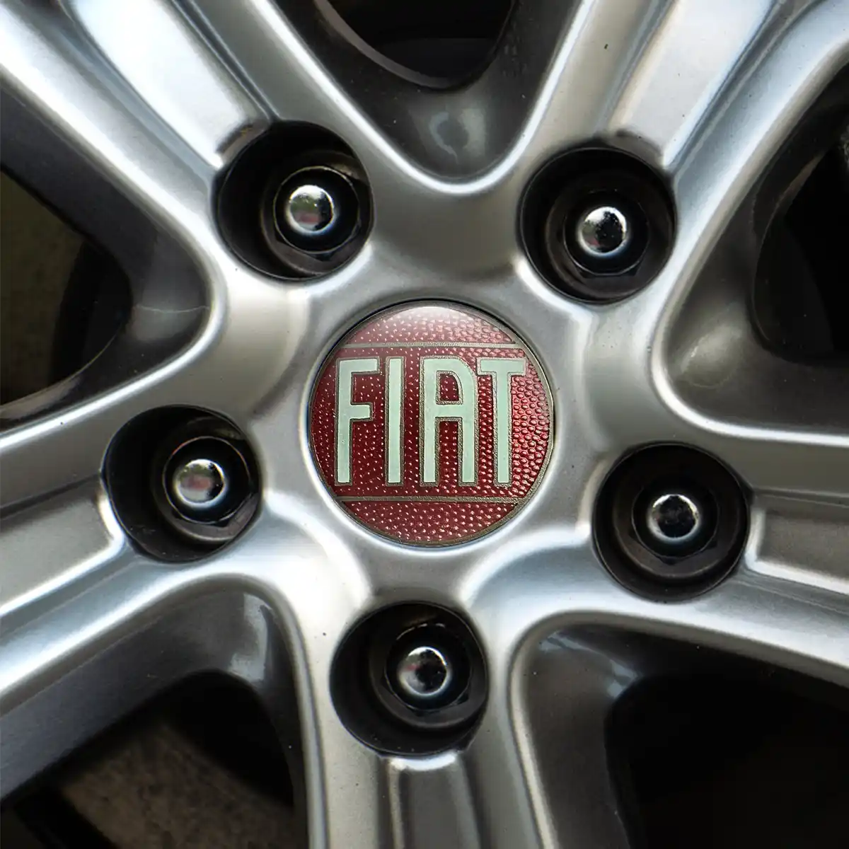 Fiat Logo Silicone Badge Self-Adhesive Premium Resin