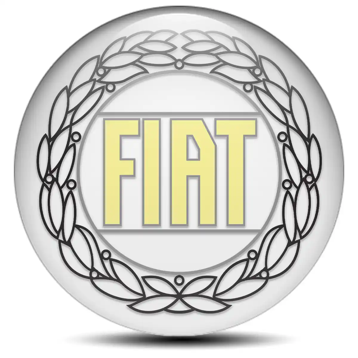 Fiat Logo Silicone Badge Self-Adhesive Stylish Design