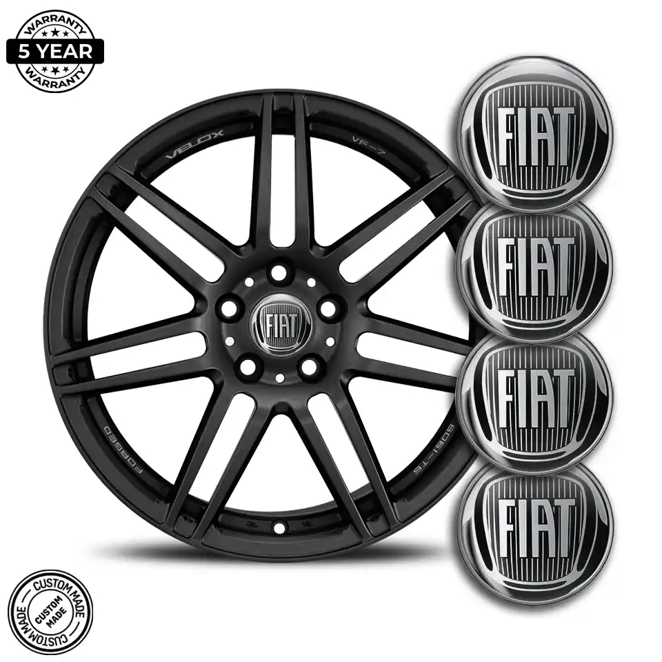 Fiat Logo Silicone Emblem High Quality
