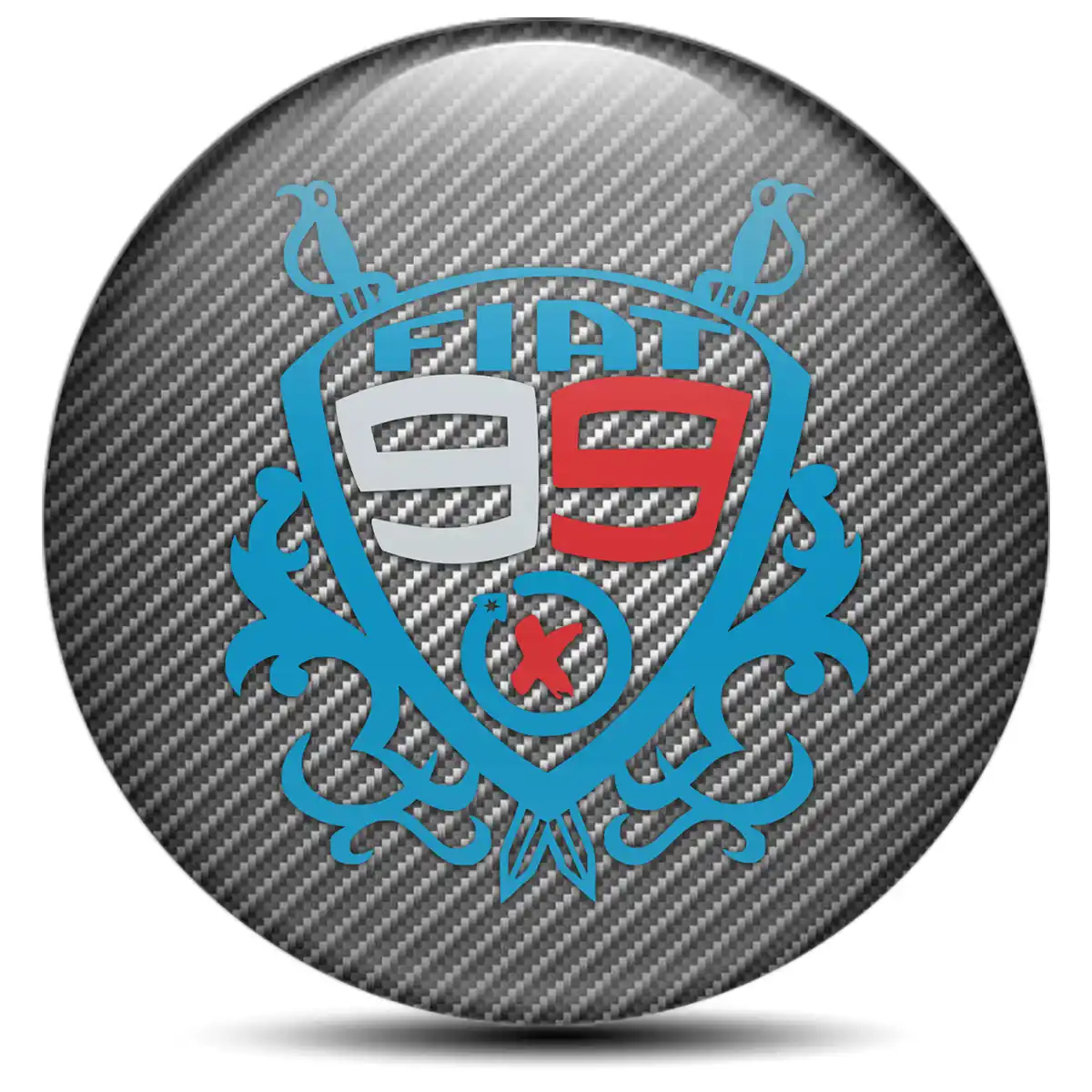 Fiat Logo Silicone Emblem Luxury Edition