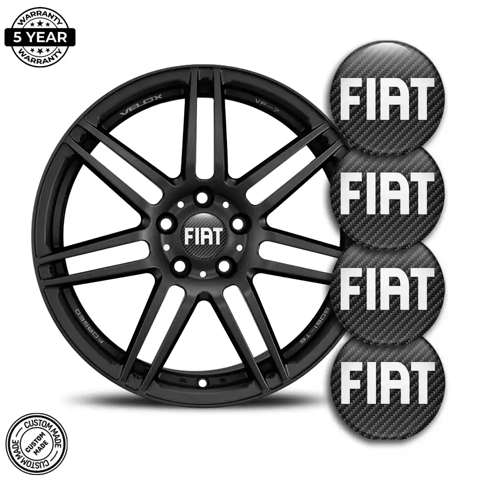 Fiat Logo Silicone Emblem Premium Quality