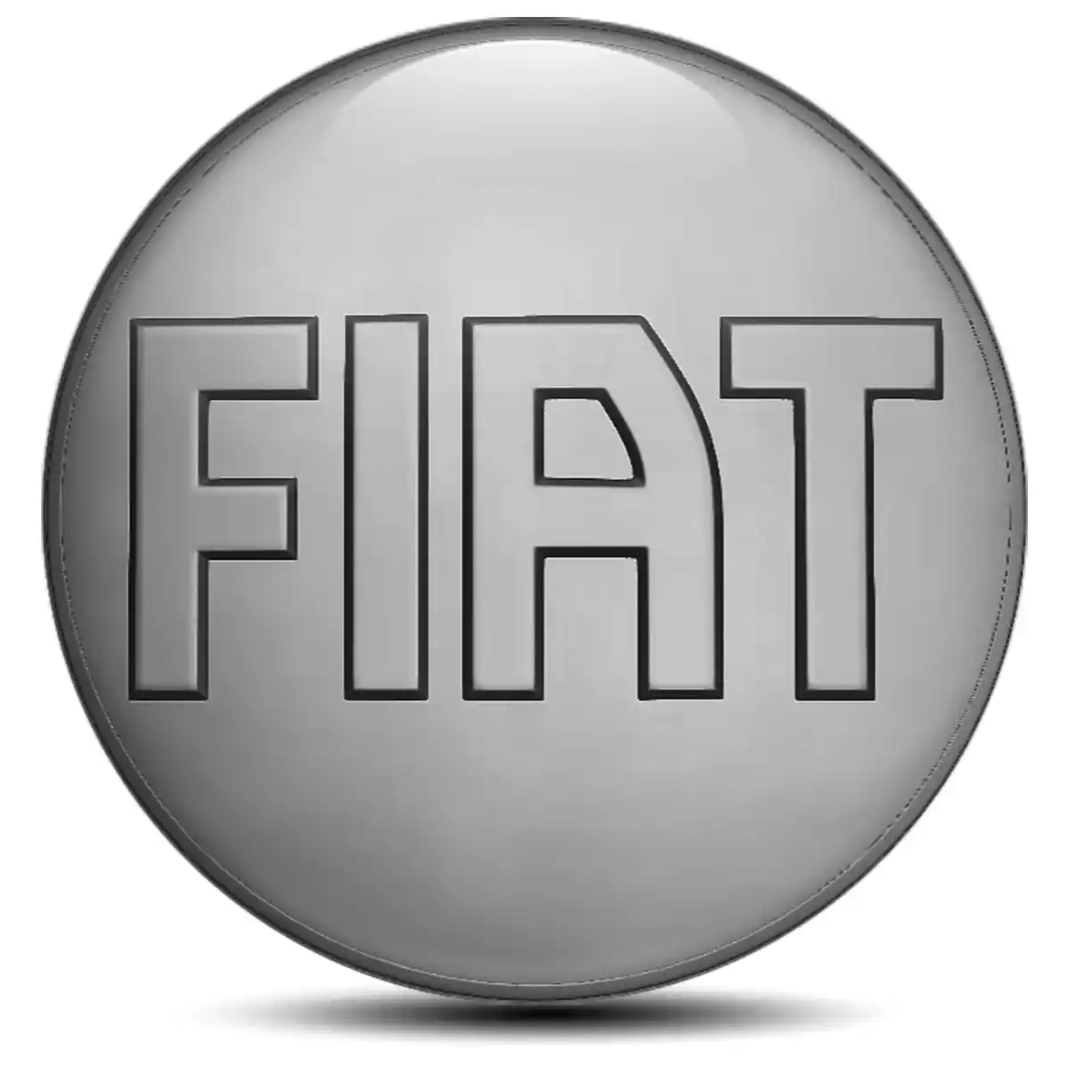Fiat Logo Silicone Emblem Premium Resin