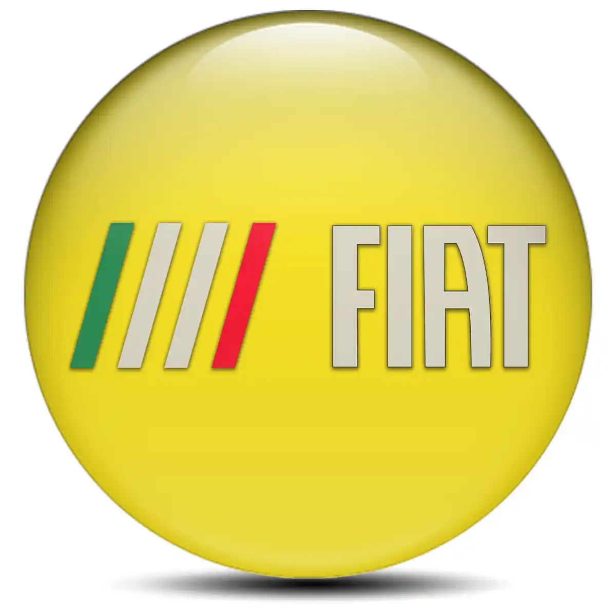 Fiat Logo Silicone Emblem Self-Adhesive High Quality