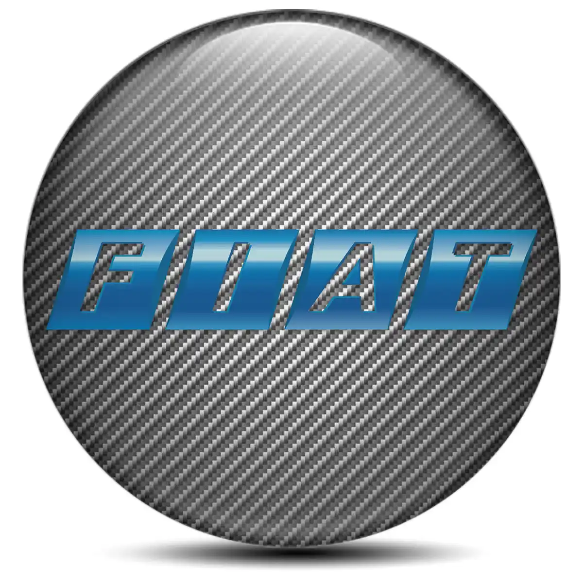 Fiat Logo Silicone Emblem Self-Adhesive Limited Edition