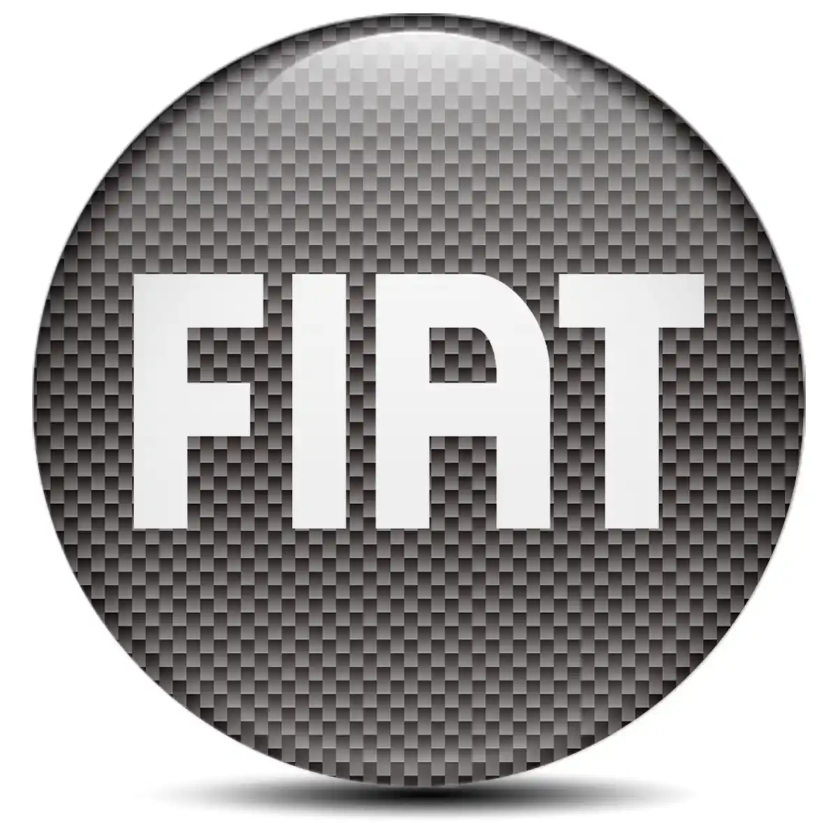 Fiat Logo Silicone Emblem Self-Adhesive Premium Quality