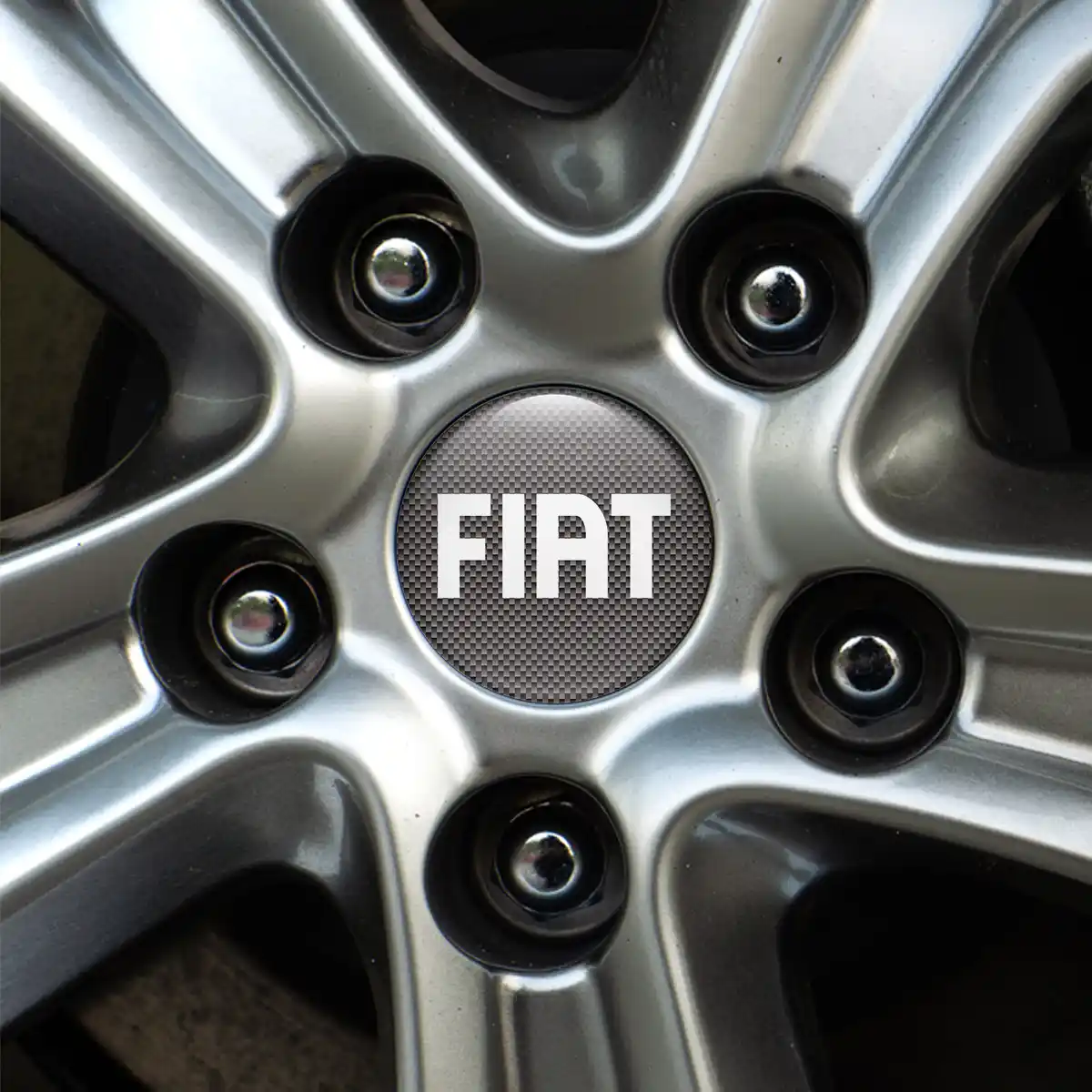 Fiat Logo Silicone Emblem Self-Adhesive Premium Quality