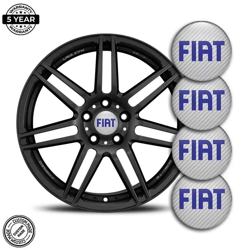 Fiat Logo Silicone Emblem Self-Adhesive Stylish Design