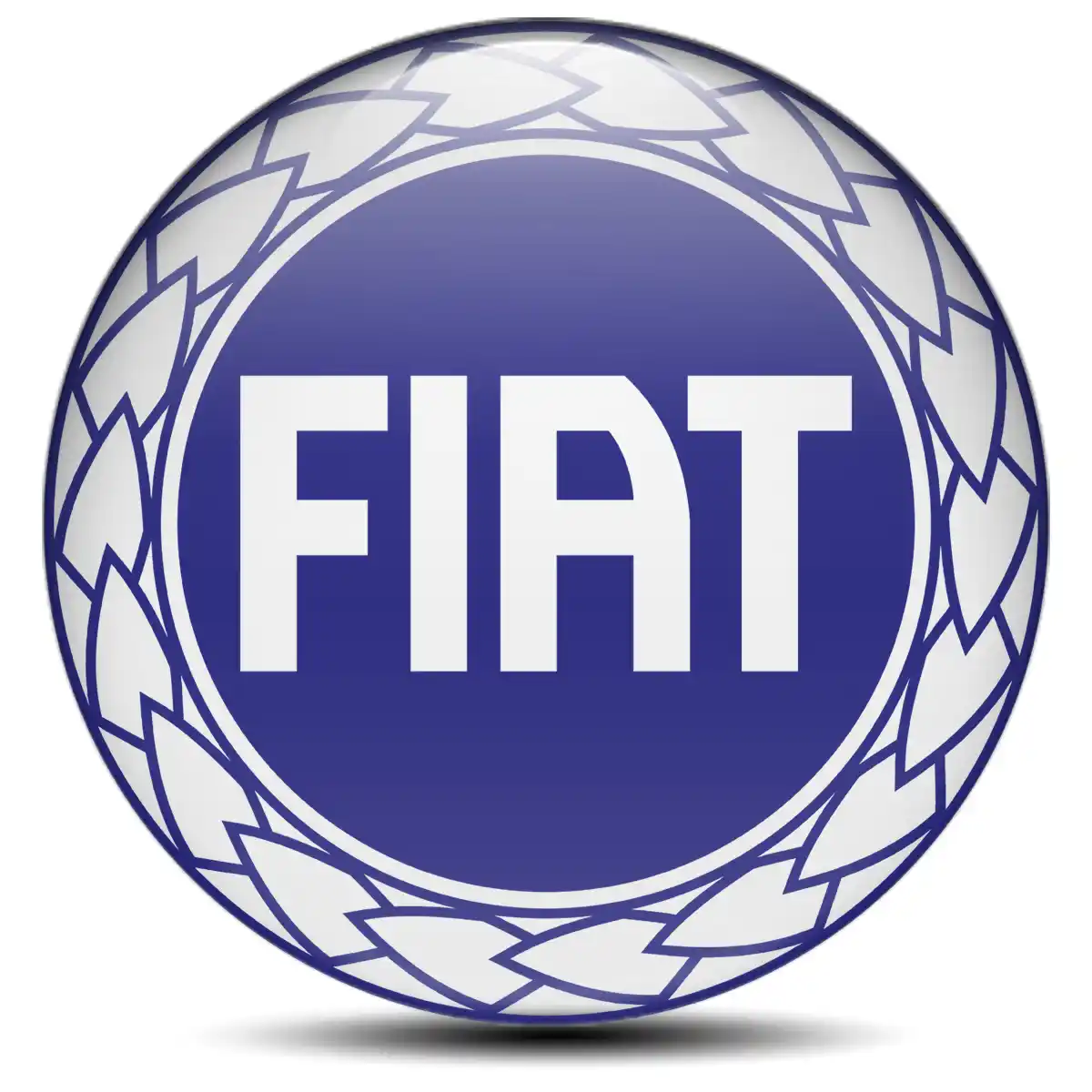 Fiat Logo Silicone Sticker High Quality