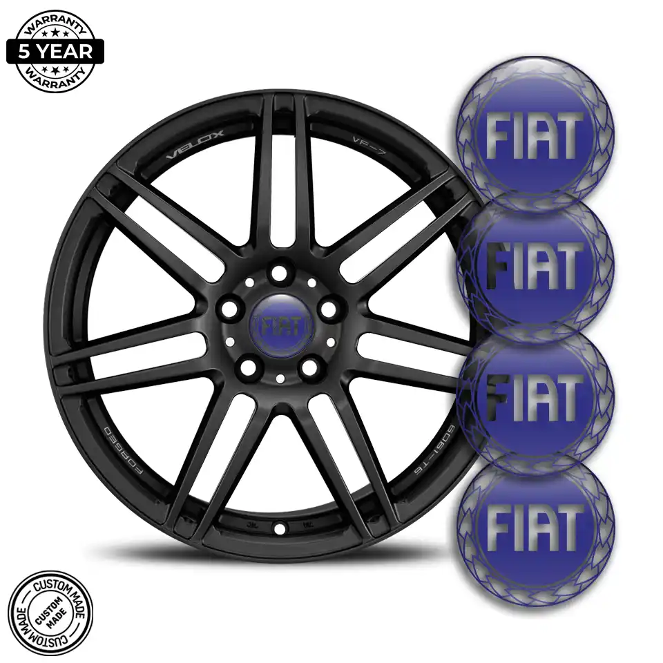 Fiat Logo Silicone Sticker High Quality