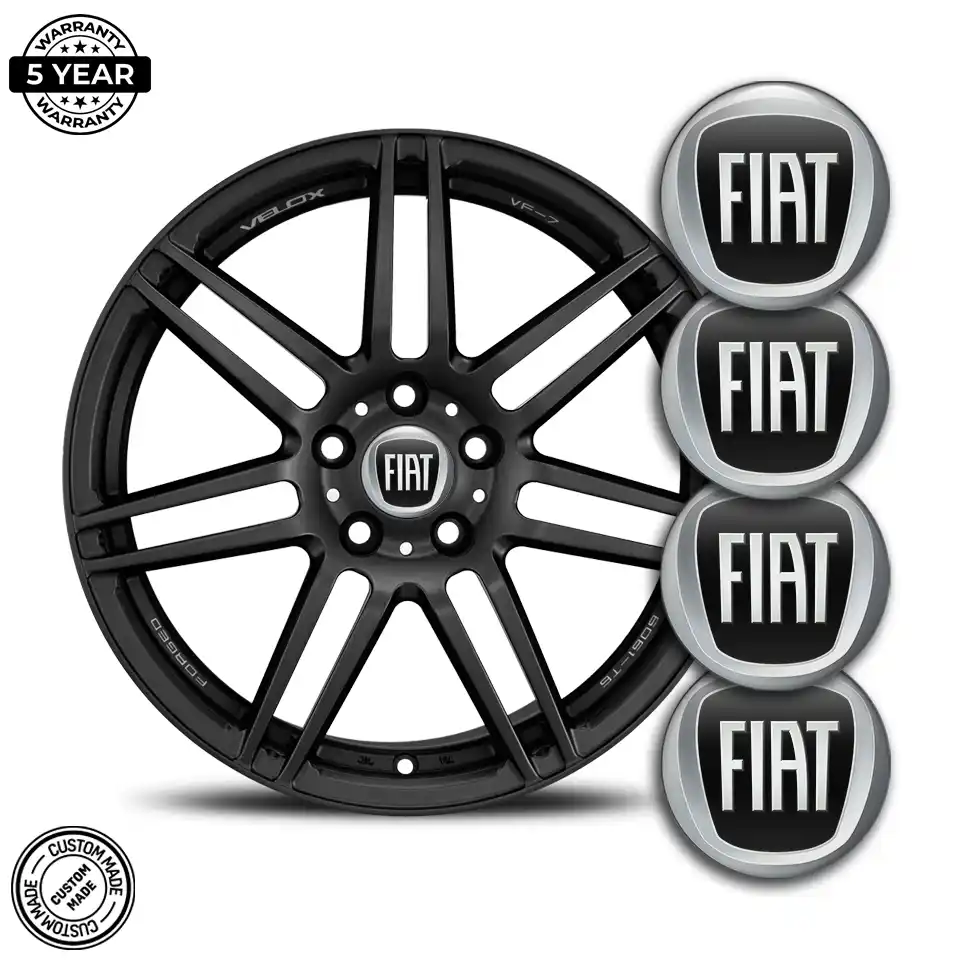 Fiat Logo Silicone Sticker Interior Design