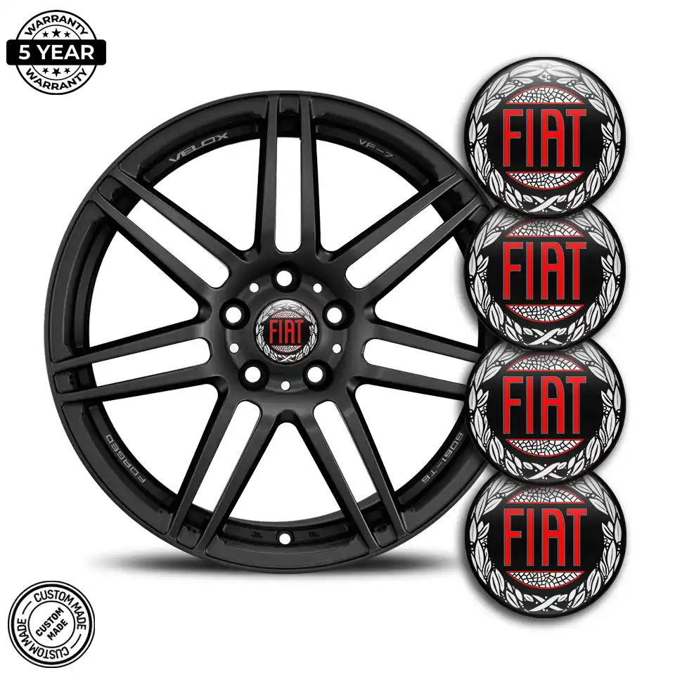Fiat Logo Silicone Sticker Luxury Edition