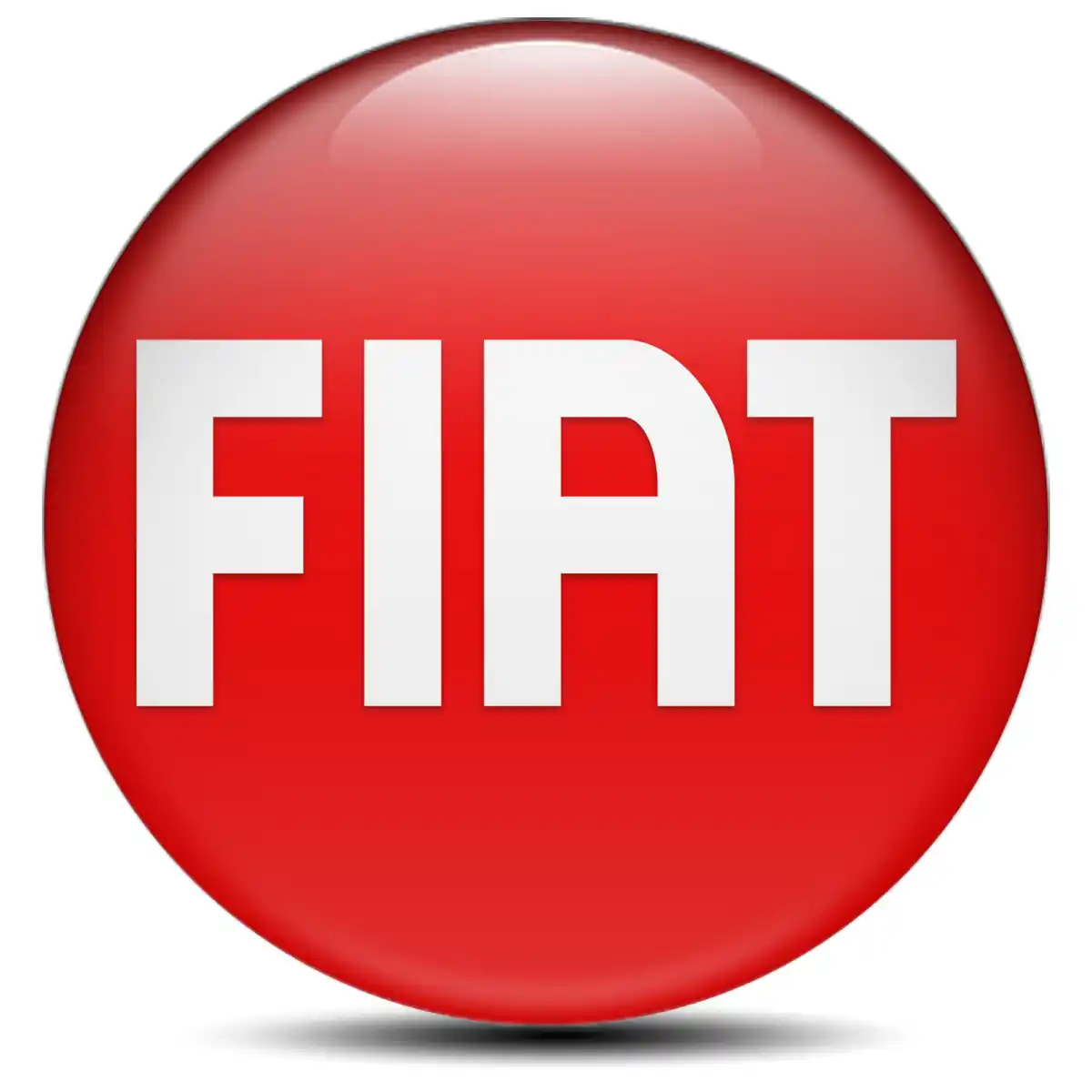 Fiat Logo Silicone Sticker Premium Resin