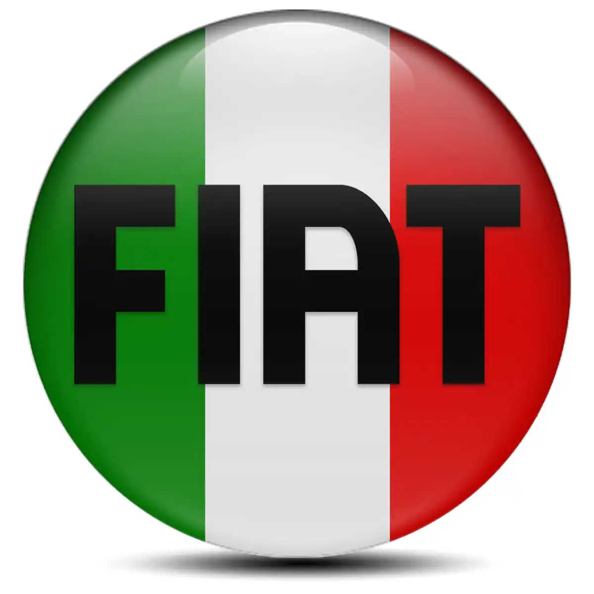 Fiat Silicone Emblem Self-Adhesive High Quality