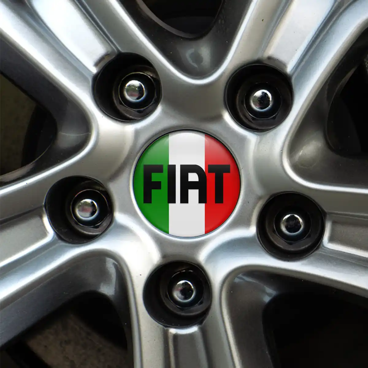 Fiat Silicone Emblem Self-Adhesive High Quality