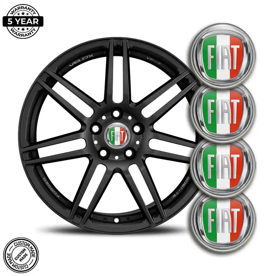 Fiat Silicone Emblem Self-Adhesive Interior Design