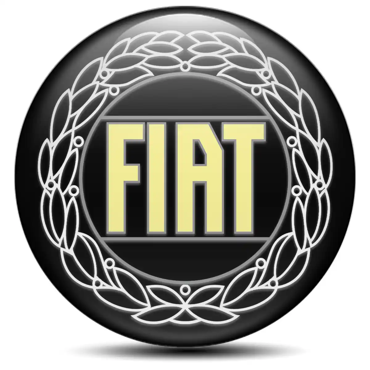 Fiat Silicone Emblem Self-Adhesive Stylish Design